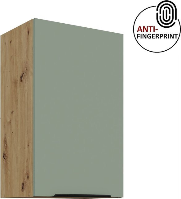 Küchen Hängeschrank ARIA Aquamarin matt mit Anti Fingerprint Effekt und Einlegeböden, Breite: 45 cm, Höhe: 72 cm - Bild 1
