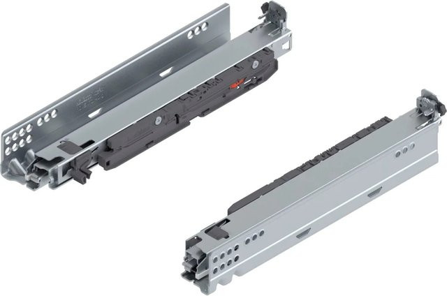 Blum Unterbodenführung Movento Blumotion S 760H3200s mit Soft-Close, Nennlänge: 320 mm, Tragkraft: 40 kg, Farbe: Silber - Bild 1