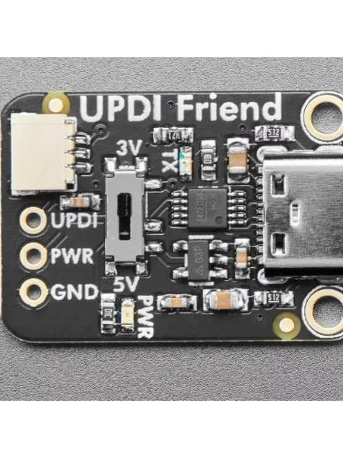 5879 UPDI Friend Serieller USB-UPDI-Programmierer für ESP32 in Schwarz mit USB-C Anschluss - Bild 2
