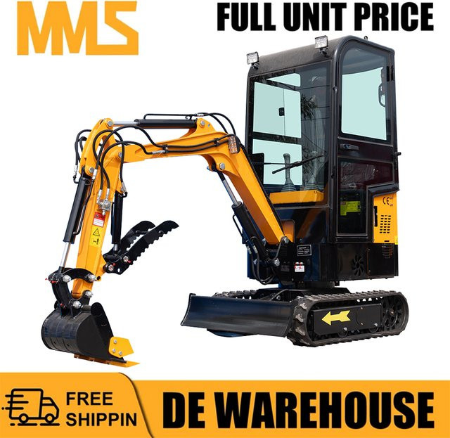 MMS 1-Tonnen-Minibagger mit 13,5 PS KOOP Dieselmotor als hydraulischer Kleinbagger für Bauarbeiten, Gärten und Bauernhöfe - Bild 1
