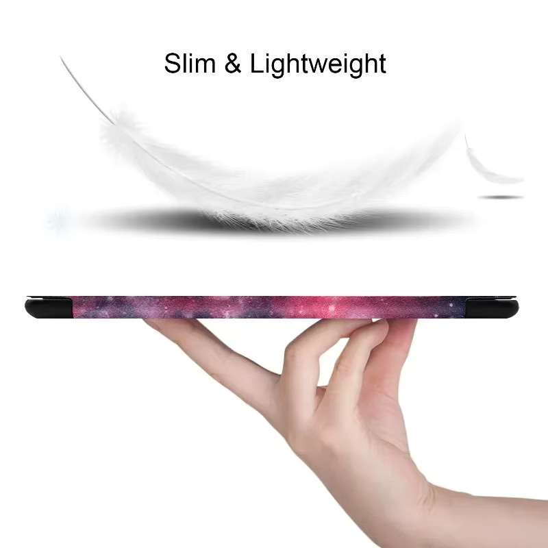 Magnetische Tablet-Schutzhülle mit Standfunktion für Samsung Galaxy Tab A9 Plus, A8, A7, S6 Lite, S9 FE und S8 in Schwarz und Multicolour - Bild 4