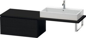 Duravit L-Cube Unterschrank für Badezimmer in Weiß Matt mit 2 Schubkästen, Breite: 82 cm, Tiefe: 54,7 cm, Höhe: 40 cm - Bild 1