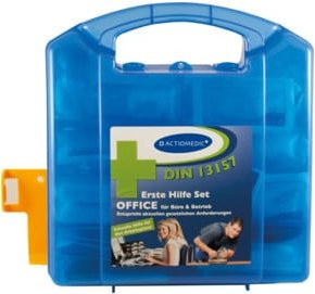 GRAMM medical Verbandkoffer OFFICE DIN 13 157 in Blau - Bild 1