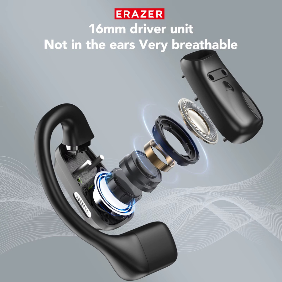Erazer XP6 Bluetooth In-Ear Gaming Headset mit Equalizer-App und wasserdichter Funktion in Schwarz oder Grau - Bild 4