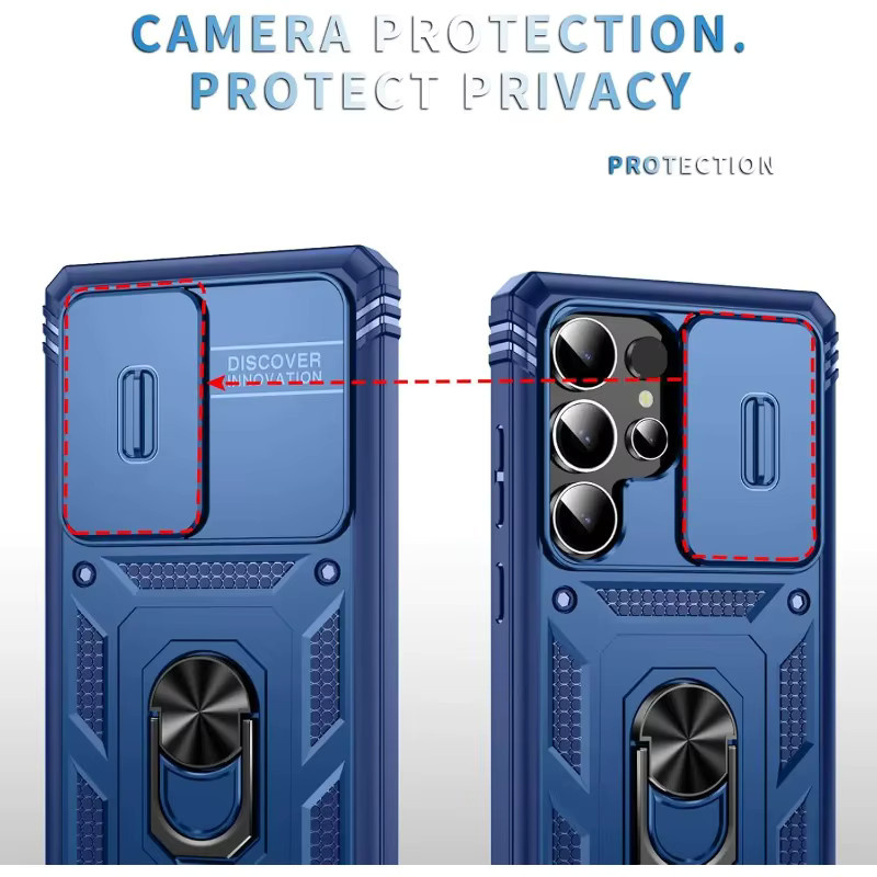 Heavy Duty Armor Defender OTT-BOX Schutzhülle für Samsung Galaxy S26 Ultra, S25 FE Edge, S24 und S23 Plus mit Ringhalter in Grün oder Blau - Bild 3