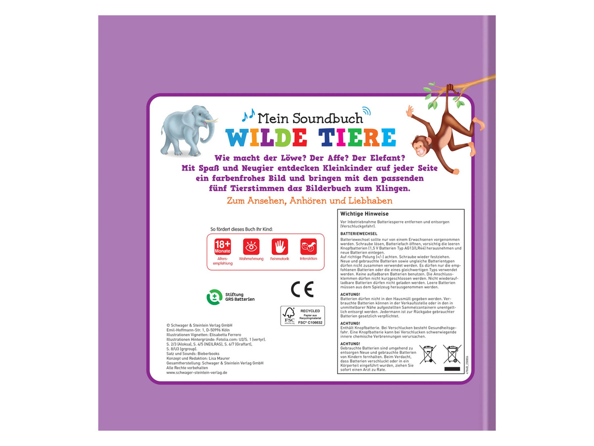 Mein Soundbuch Wilde Tiere, Soundbuch - Bild 2
