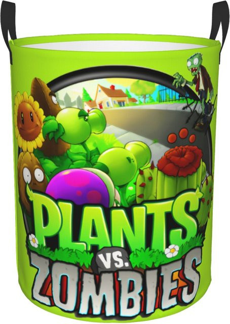 Pflanzen vs. Zombies Wäschekorb aus Stoff, faltbarer Spielzeug-Kleidungskorb und Aufbewahrungsbehälter für das Kinderzimmer - Bild 1