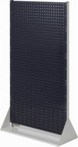 Kappes Stellwand RasterPlan Größe 5 doppelseitig in Grau und Anthrazit mit 8 Loch- und 2 Schlitzplatten, freistehend - Bild 1