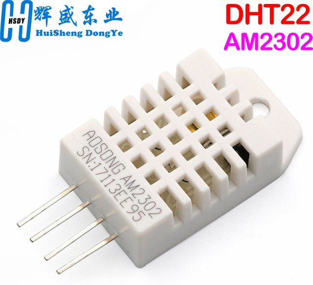 HUISHENGYUFA DHT22 digitaler Temperatur- und Feuchtigkeitssensor AM2302 in Weiß - Bild 1