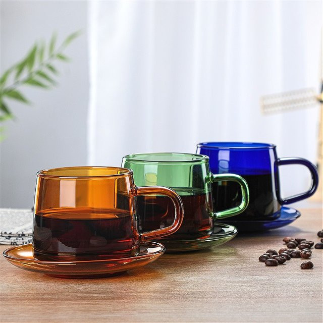 FATUBE Kaffeetasse aus Borosilikatglas, transparent, 300 ml - Bild 1