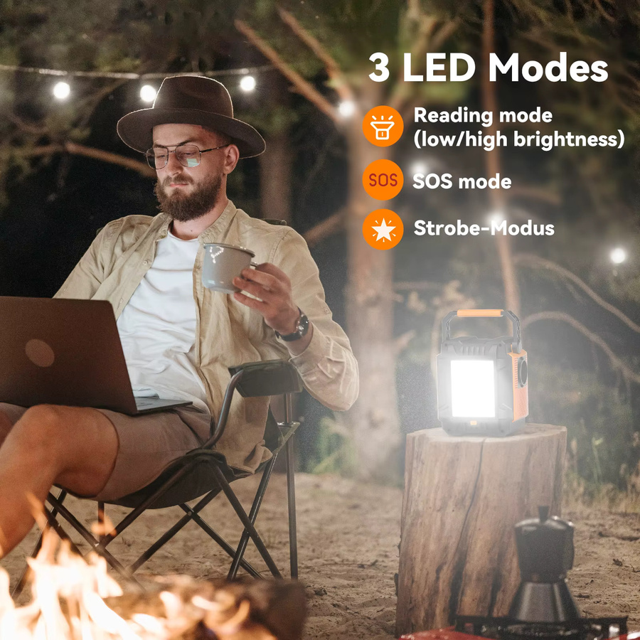 Flashfish Tragbares Kraftwerk mit 172,8 Wh Akku und 60 W Solarpanel, 200 W Solargenerator mit AC-Steckdosen für Outdoor und Camping - Bild 4