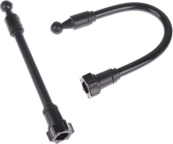 Flexibler Telefonhalter für die Auto-Lüftung mit 360 Grad drehbarem Arm und 17 mm Kugelhalterung in Schwarz - Bild 1
