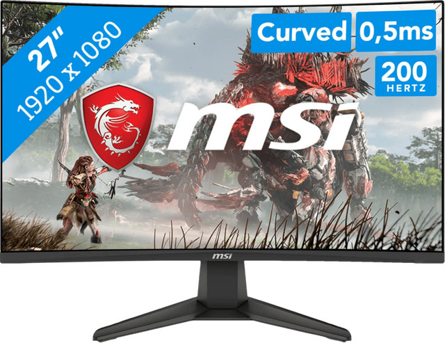 MSI MAG 276CF E20 Curved Gaming Monitor Full HD Schwarz - Bild 1