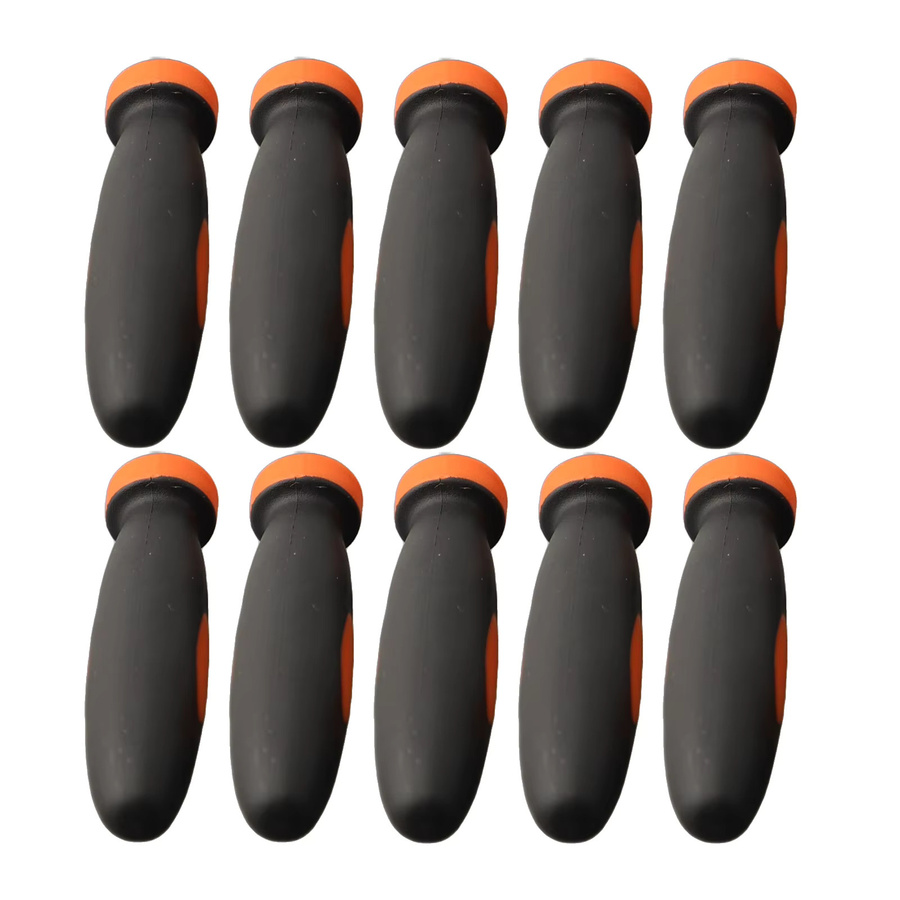 10 Stück Gummifeilen-Griffe von VIBRATITE in Schwarz mit 3 mm Lochdurchmesser und 2,36 Zoll Durchmesser - Bild 4