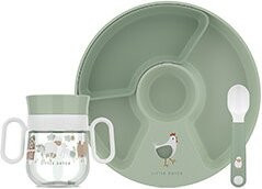Mepal Mio Babygeschirr-Set 3-teilig Little Farm in Grün - Bild 1