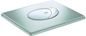 Grohe Abdeckplatte Skate Air für Dual Flush, waagerechte Montage, Mattchrom, Silber, B/T/H: 19,7 x 15,6 x 19,7 cm - Bild 1