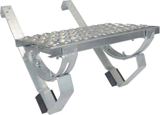 Daprona Laufrost Set für Flache Dachziegel aus verzinktem Stahl in Silber, Breite: 60 cm - Bild 1