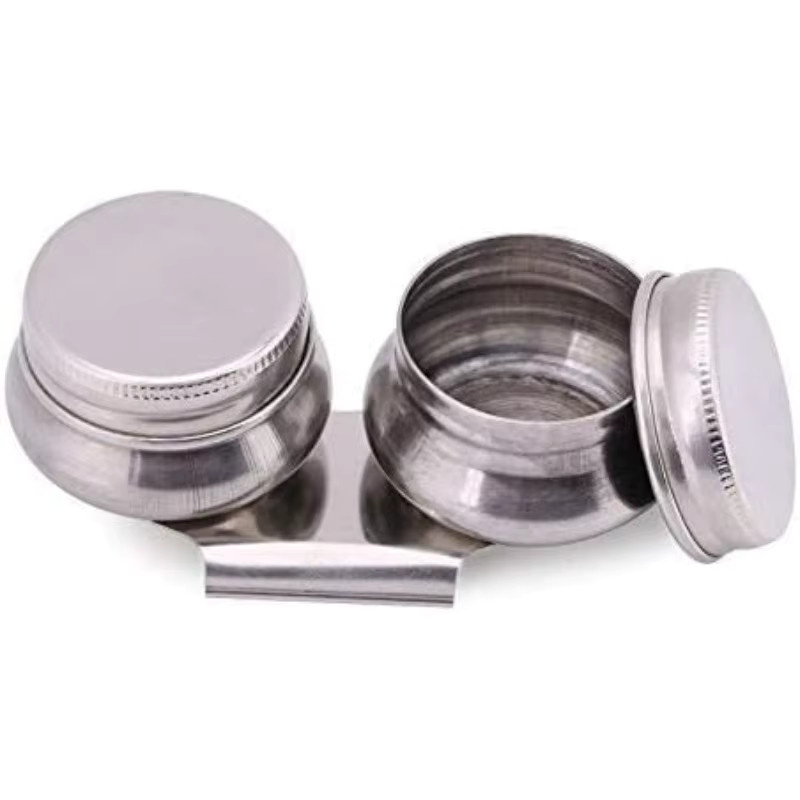Edelstahl Dipper Palette Cup Ölbehälter mit Schraubverschluss in Silber - Bild 4