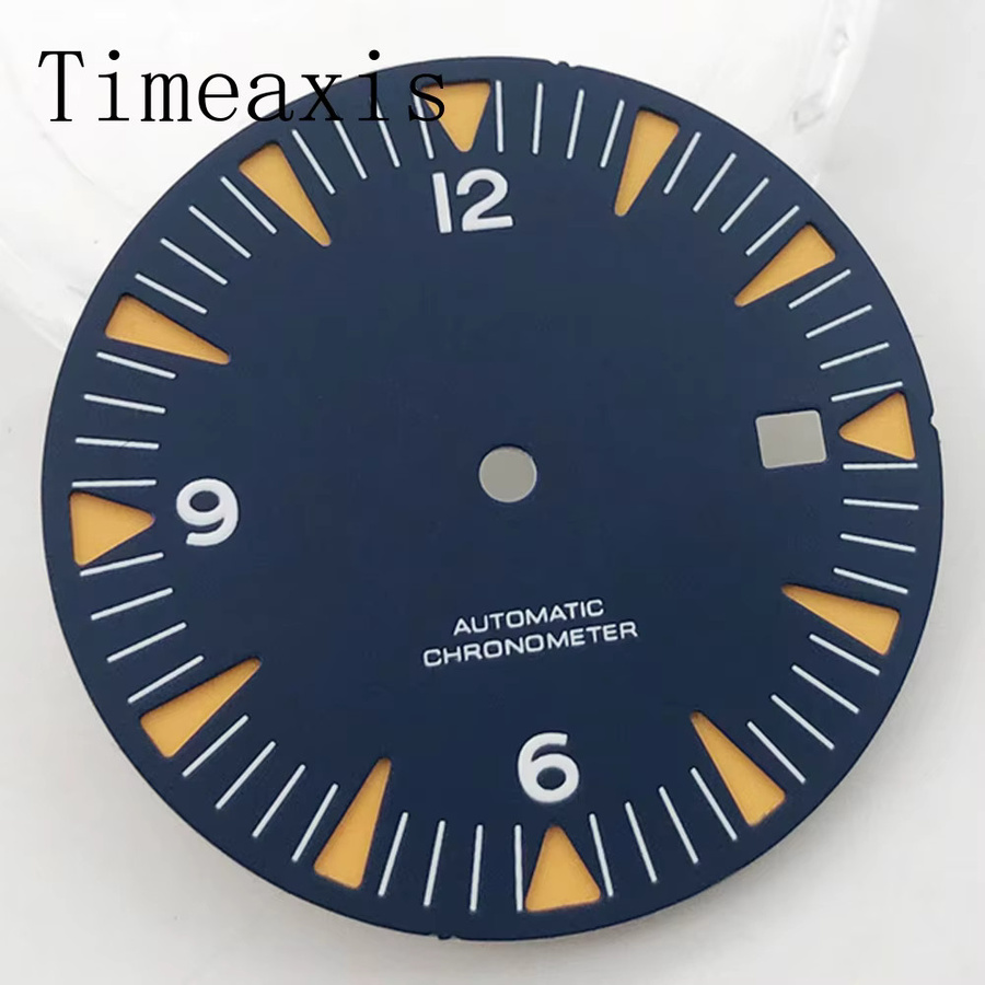 Timeaxis Zifferblatt, 31 mm, Schwarz Blau, Modern - Bild 2