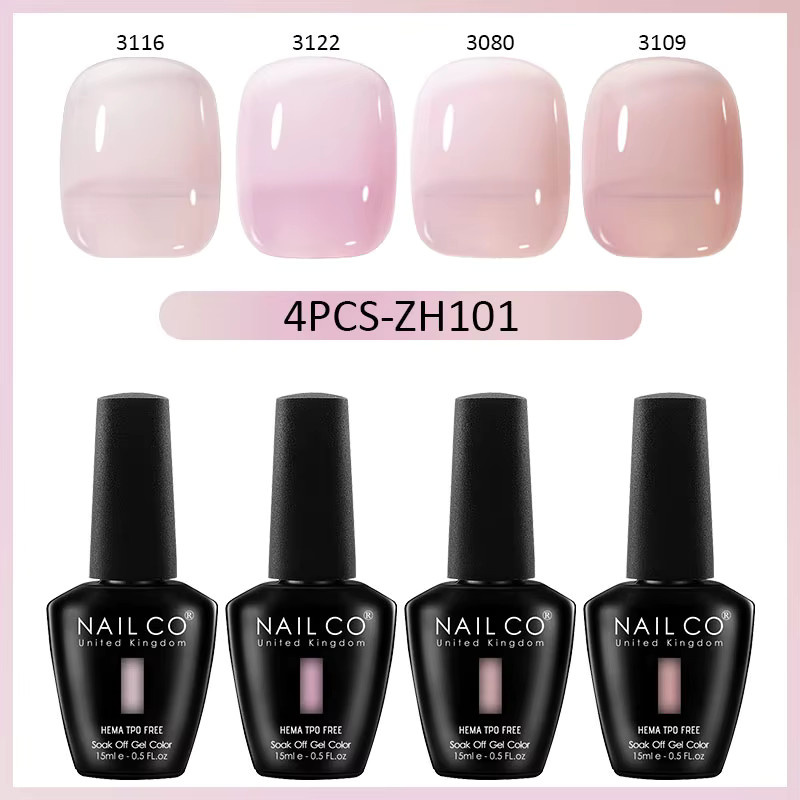 NAILCO Gel-Nagellack, Weinrot, Glänzend - Bild 2