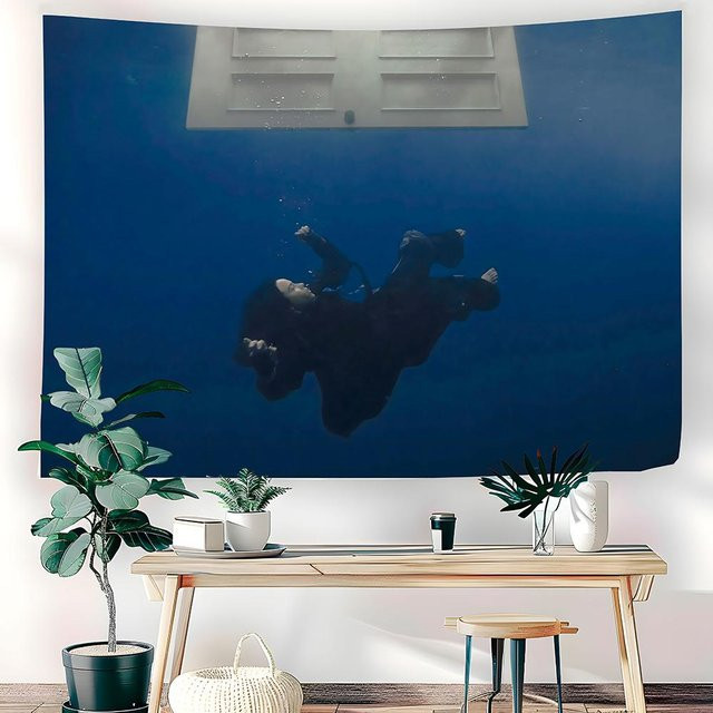 Hit Me Hard And Soft Album Musik Wandteppich von JMG Household Supplies in Blau, B x H: 70 x 100 cm - Bild 1