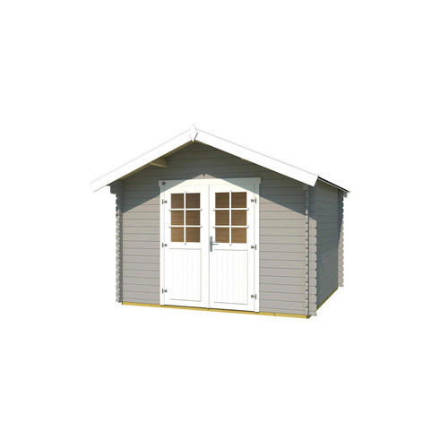 WEKA Gartenhaus 209 aus Holz mit Satteldach in Grau, B/H/T: 333 x 261 x 360 cm - Bild 3
