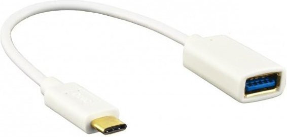 DINIC USB 3.1 Typ C auf USB 3.0 A Adapter in Weiß, 0,2 m - Bild 1
