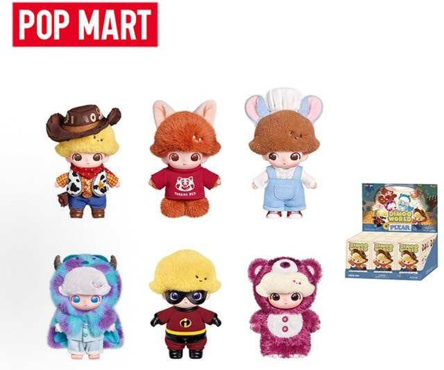POP MART Dimoo World Pixar, Vinyl-Plüsch-Anhänger, Actionfigur, ab 18 Jahren - Bild 1
