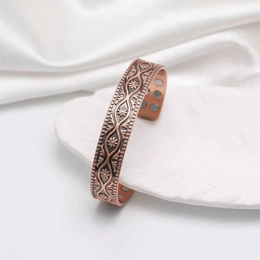 ARADOO Armband, Kupfer, Roségold, Evil Eye & Arabesque - Bild 2