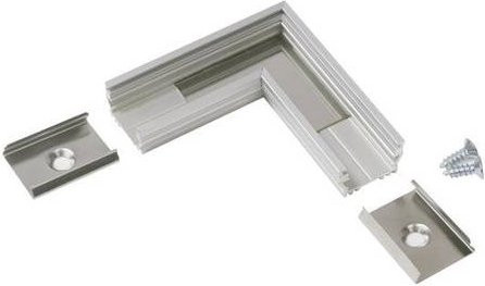Brumberg Eckverbinder aus Aluminium in Schwarz und Silber - Bild 1