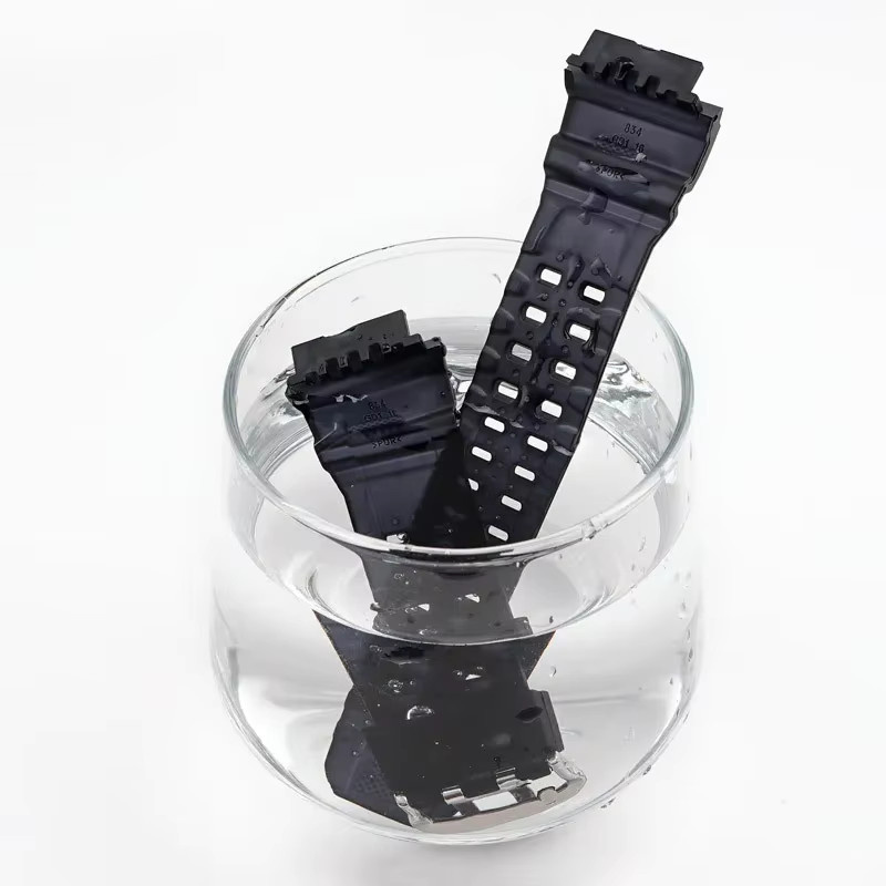Casio Uhrenarmband Silikon, Schwarz, Herren - Bild 3