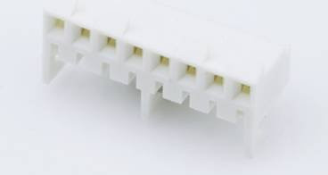 Molex Einbau-Buchsenleiste Standard 8-polig in Weiß mit Goldkontakten, Rastermaß: 3.96 mm, Artikelnummer 09483086 - Bild 1