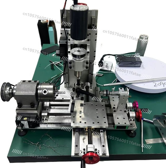 DIY-Dreh-, Fräs- und Bohrmaschine als Tisch-Haushaltsdrehmaschine in Silber - Bild 1
