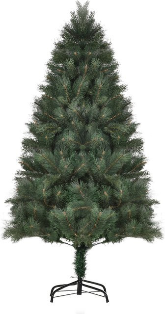 HOMCOM Künstlicher Weihnachtsbaum in Grün mit 375 Spitzen und Metallständer, Höhe: 180 cm - Bild 1