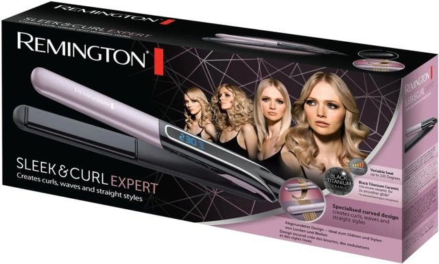 Remington Sleek & Curl Expert Haarglätter, Schwarz - Bild 2