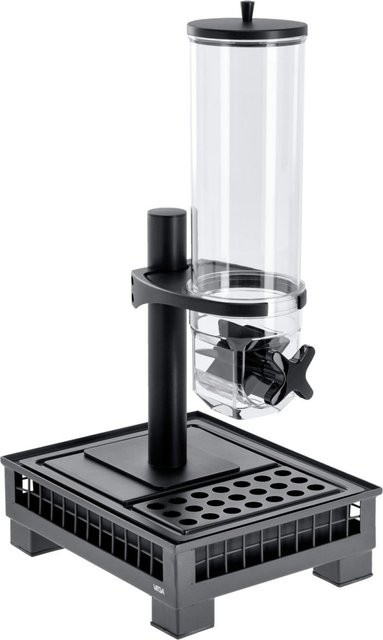 VEGA Müslispender Portland GN 1/2, 4l, anthrazit/transparent/schwarz, B: 35,2 cm, T: 29,0 cm, H: 67,2 cm - Bild 1