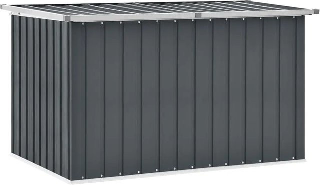 vidaXL Gartenbox aus verzinktem Stahl und Kunststoff, Grau, B/T/H: 149 x 99 x 93 cm - Bild 1