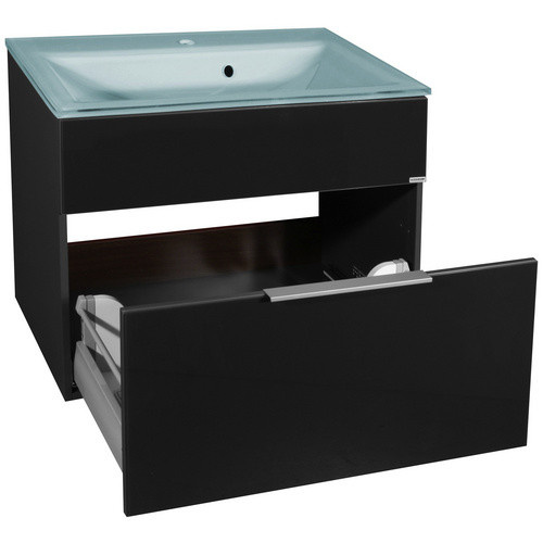Fackelmann Waschtischunterschrank Kara in Anthrazit, B/T/H: 79,5 x 49,0 x 24,7 cm - Bild 5