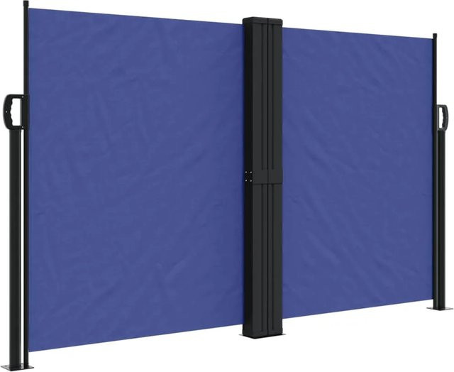 Ausziehbare Seitenmarkise von furnicato in Blau aus Polyester, Breite: 1200 cm, Höhe: 140 cm - Bild 1