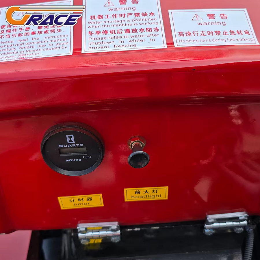 ABPW Diesel-Mikrofräse als kleiner Raupentraktor in Rot für professionelle landwirtschaftliche Einsätze - Bild 3