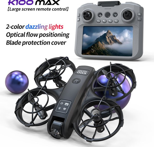 JIKEFUN K100 Max Mini RC Drohne, 4K Kamera, faltbar, bunt - Bild 1