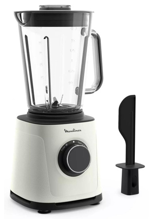 Moulinex PerfectMix Essential LM771AF0 Tischplatten-Mixer in Naturfarben mit 1,5 l Volumen, 1200 W Leistung, Pulsfunktion und Eis-Crusher