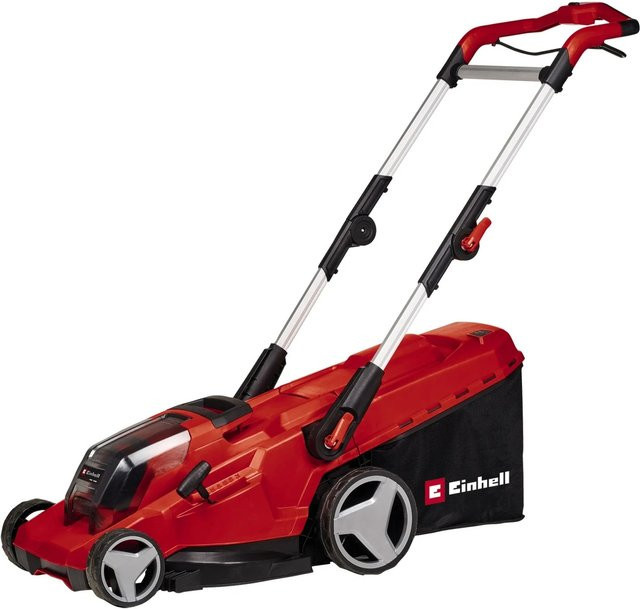 Einhell Professional Akku-Rasenmäher GE-CM 36/41 Li Solo Power X-Change in Rot/Schwarz mit 41 cm Schnittbreite und 50 l Grasfangkorb - Bild 1