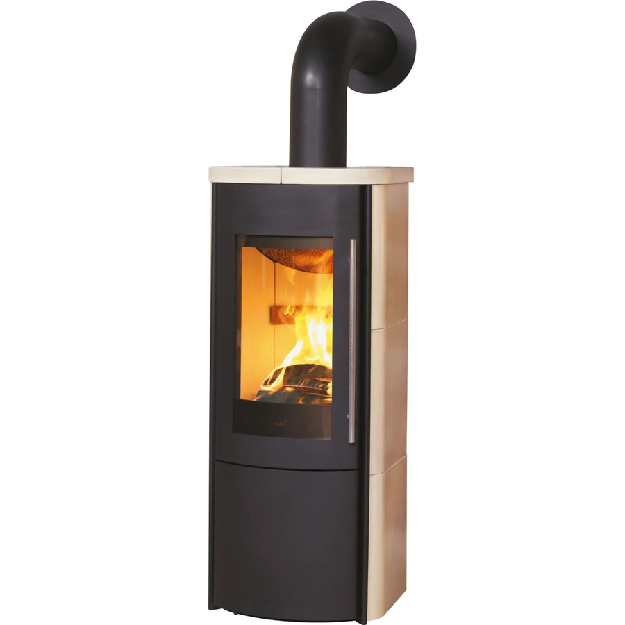Hark Lova ECOplus Rua Kaminofen mit Kacheln in Creme/Beige, 6 kW mit Automatik - Bild 2