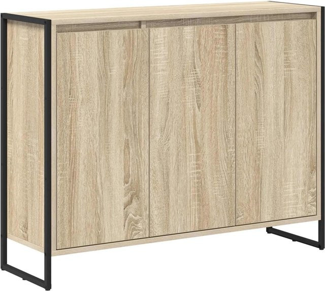 vidaXL Seitenschrank Sonoma Eiche in Braun, B/T/H: 96,5 x 30 x 75 cm - Bild 1