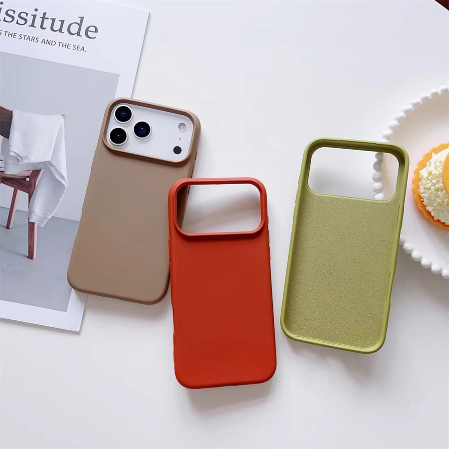 Apple Candy Color Flüssigsilikonhülle für iPhone 17E Air 16 15 14 13 12 11 Pro Max Plus in Gelb - Bild 2