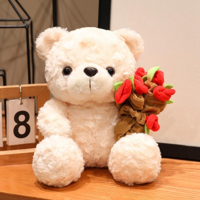 YULIN Rosenbär Plüschtier, ab 1 Jahr, 25cm - Bild 1