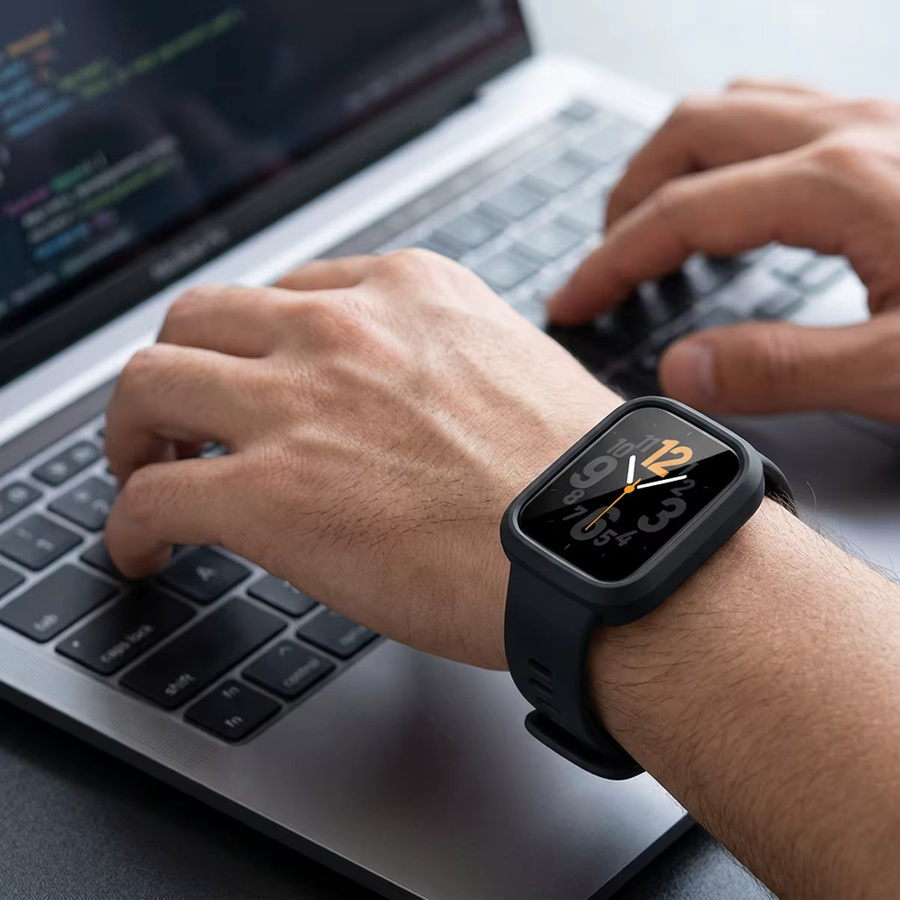 CAOWTAN Displayschutzfolie und Hülle für Xiaomi Miband 10Pro, Keramik, Schwarz - Bild 6