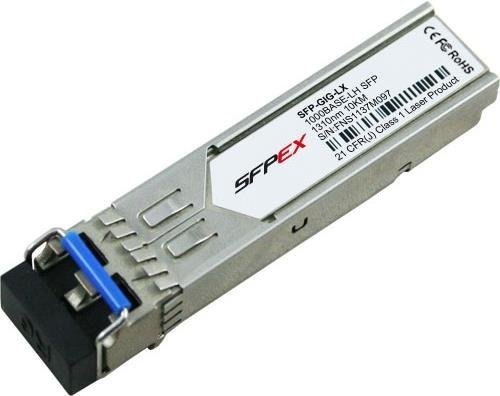 Alcatel-Lucent SFP Mini-GBIC Transceiver-Modul 1000Base-LX LC-Monomode 1310 nm für OmniSwitch 6855-14, 6855-24, 6855-P14, 6855-U10, 6855-U24 SFP-GIG-LX in Silber - Bild 1