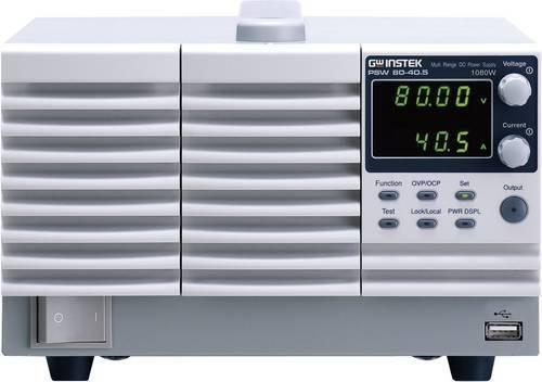 GW Instek Labornetzgerät PSW80-40.5 in Weiß, 1 Ausgang, einstellbar 0 - 80 V/DC und 0 - 40 A, 1080 W - Bild 1